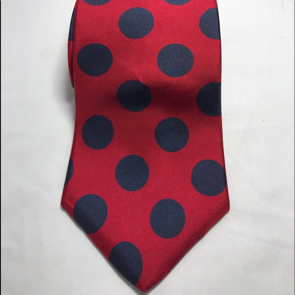 Burt Pulitzer men’s Red and blue necktie